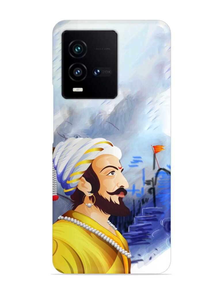 Shivaji Maharaj Color Paint Art Snap Case for iQOO 9T (5G) Zapvi
