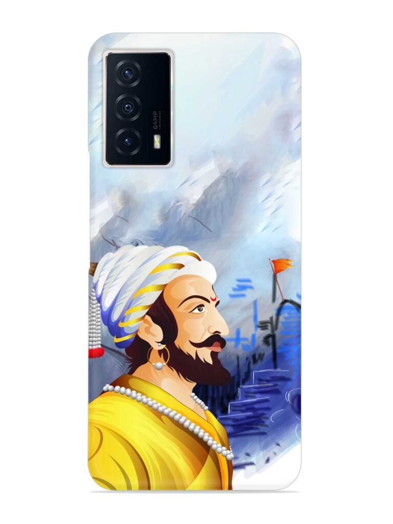 Shivaji Maharaj Color Paint Art Snap Case for iQOO Z5 (5G) Zapvi