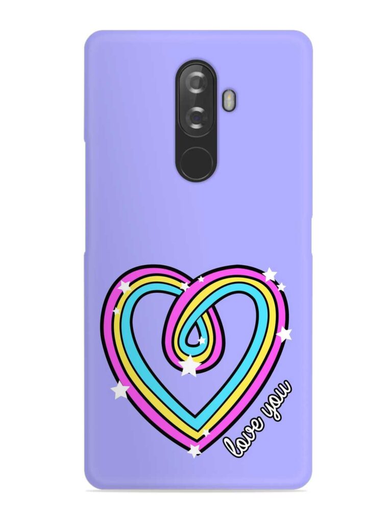 Colorful Rainbow Heart Snap Case for Lenovo K8 Note Zapvi