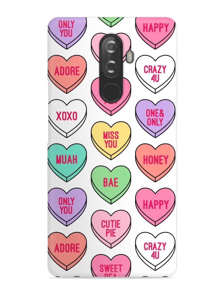 Colorful Heart Candy Snap Case for Lenovo K8 Note Zapvi