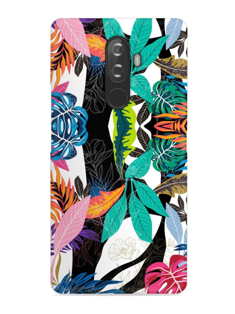 Floral Pattern Bright Snap Case for Lenovo K8 Plus Zapvi