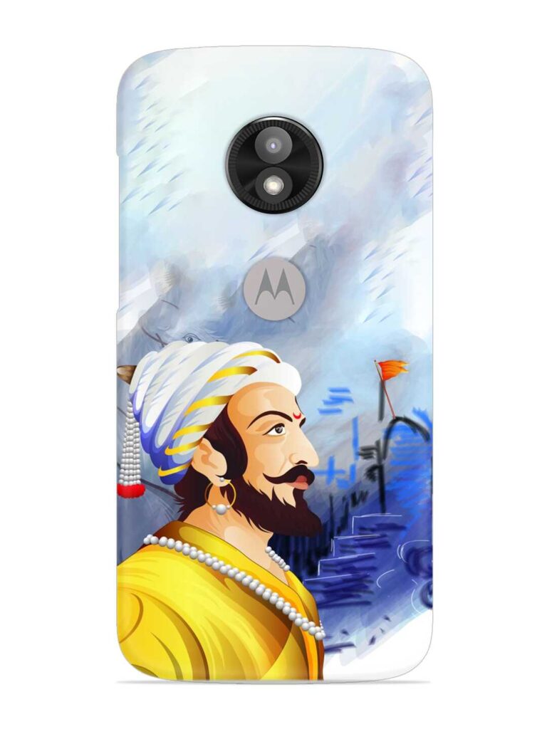 Shivaji Maharaj Color Paint Art Snap Case for Motorola Moto E5 Play Zapvi