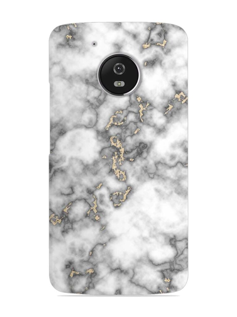 Gray And Gold Marble Snap Case for Motorola Moto G5 Zapvi