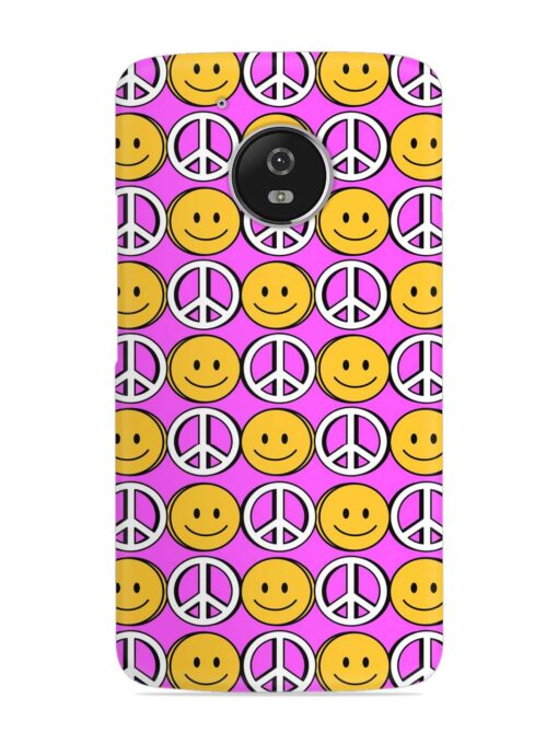 Smiley Face Peace Snap Case for Motorola Moto G5 Zapvi