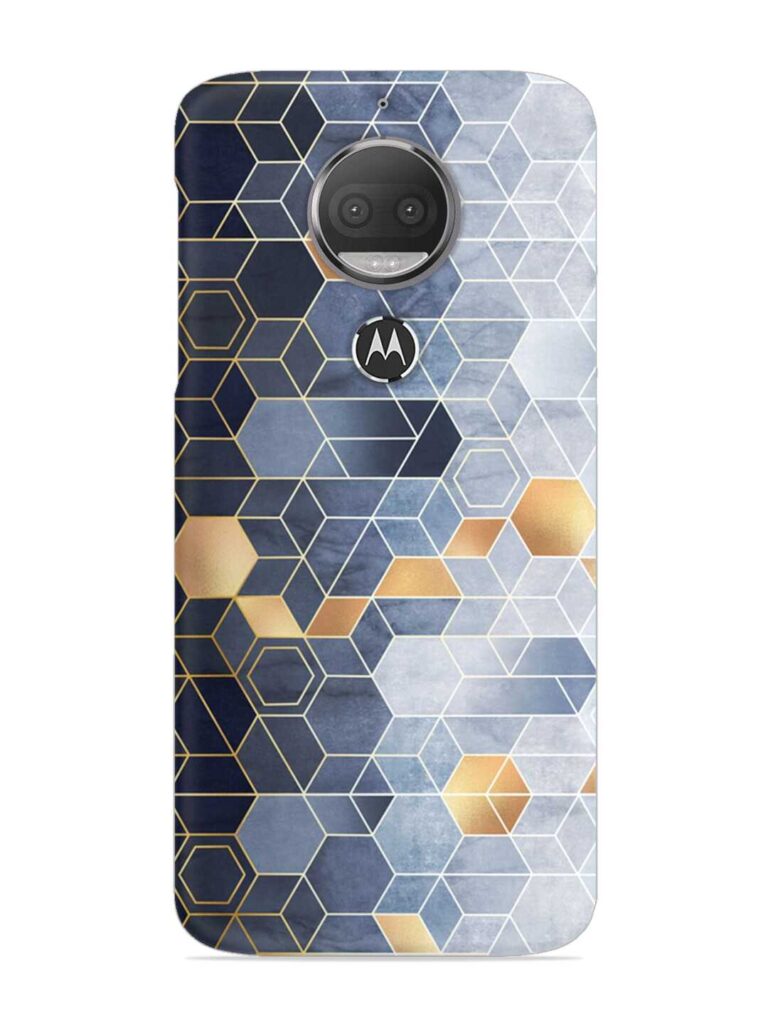 Geometric Abstraction Hexagons Snap Case for Motorola Moto G5S Zapvi