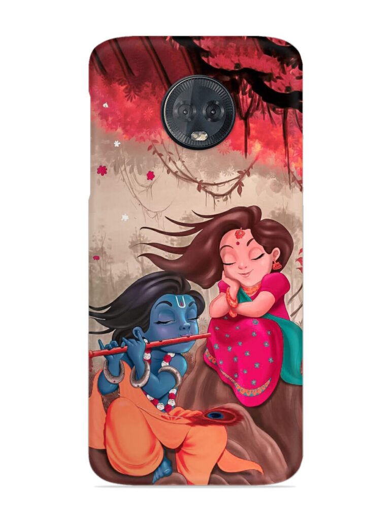 Radhe Krishna Water Art Snap Case for Motorola Moto G6 Plus Zapvi