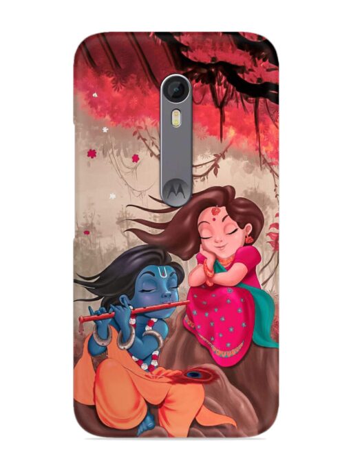 Radhe Krishna Water Art Snap Case for Motorola Moto X Style Zapvi