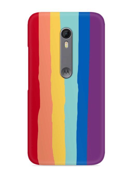 Rainbow Genuine Liquid Snap Case for Motorola Moto X Style Zapvi