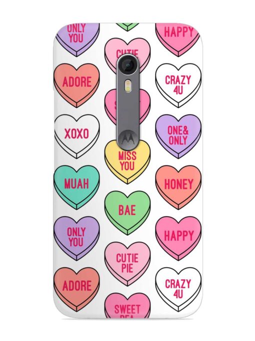 Colorful Heart Candy Snap Case for Motorola Moto X Style Zapvi