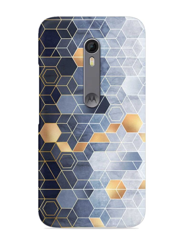 Geometric Abstraction Hexagons Snap Case for Motorola Moto X Style Zapvi