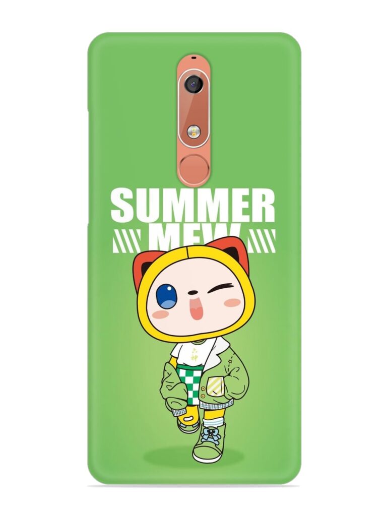 Summer Mew Snap Case for Nokia 5.1 Zapvi