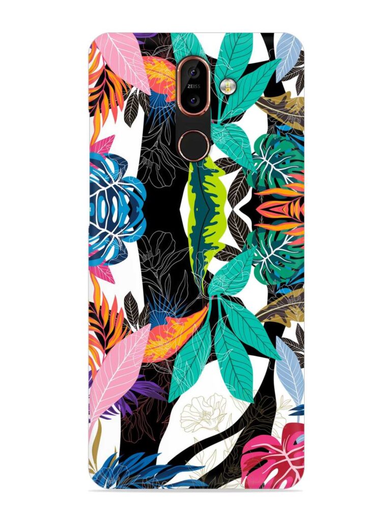 Floral Pattern Bright Snap Case for Nokia 7 Plus Zapvi