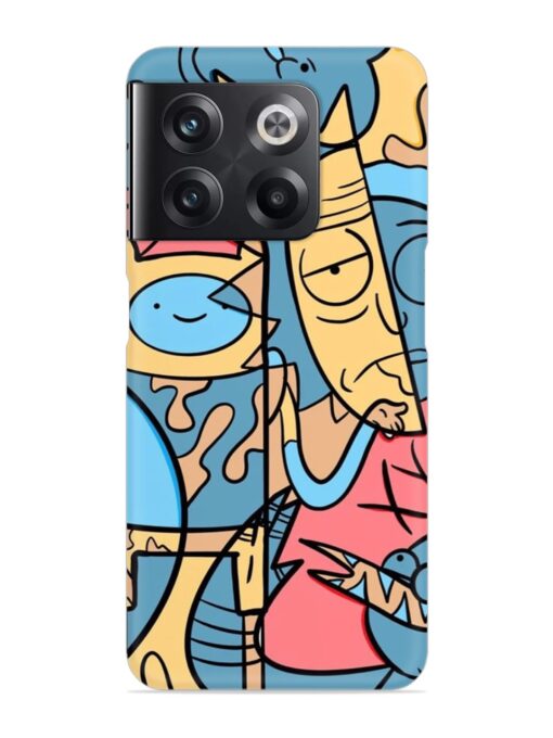Silly Face Doodle Snap Case for OnePlus 10T (5G) Zapvi