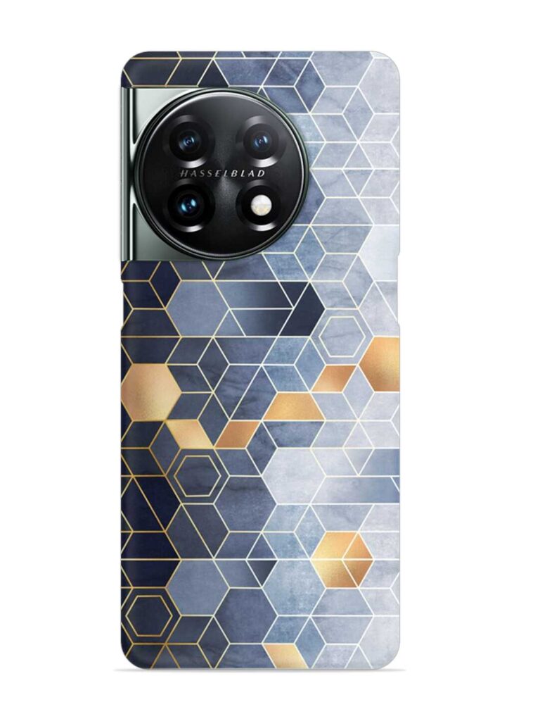 Geometric Abstraction Hexagons Snap Case for OnePlus 11 (5G) Zapvi