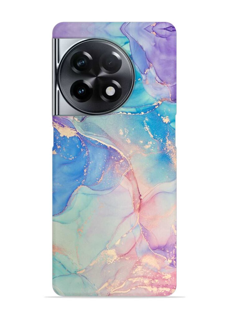 Alcohol Ink Colors Snap Case for OnePlus 11R (5G) Zapvi