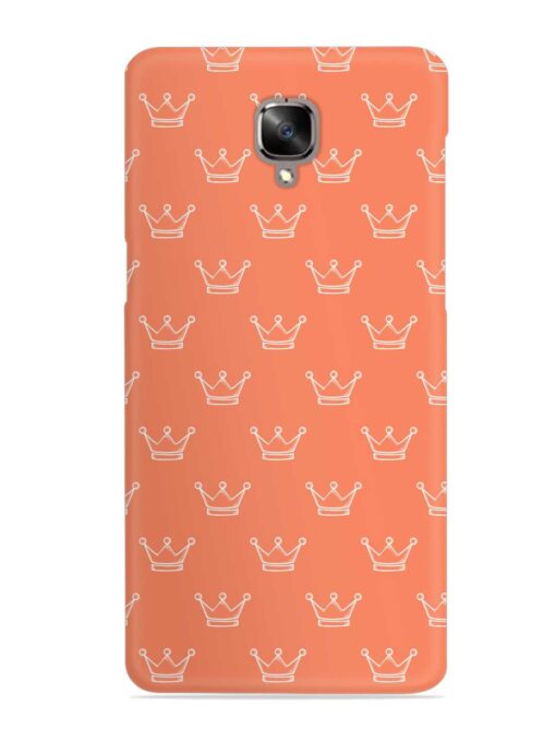 Hand Drawn Crown Snap Case for OnePlus 3 Zapvi