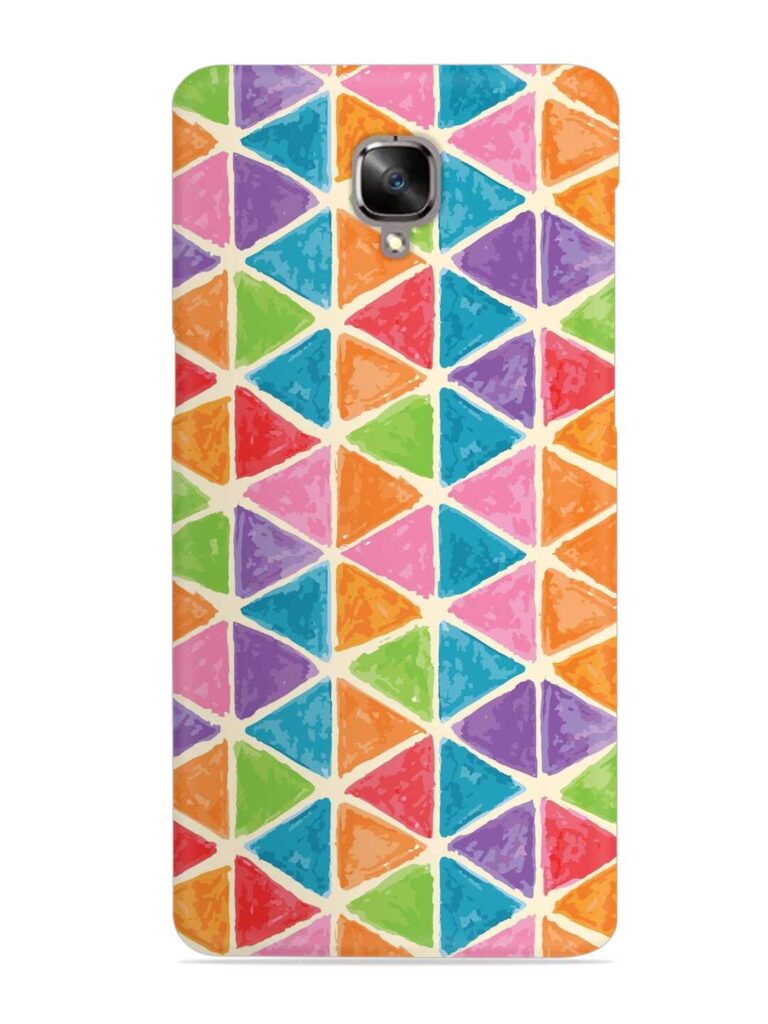 Seamless Colorful Isometric Snap Case for OnePlus 3 Zapvi