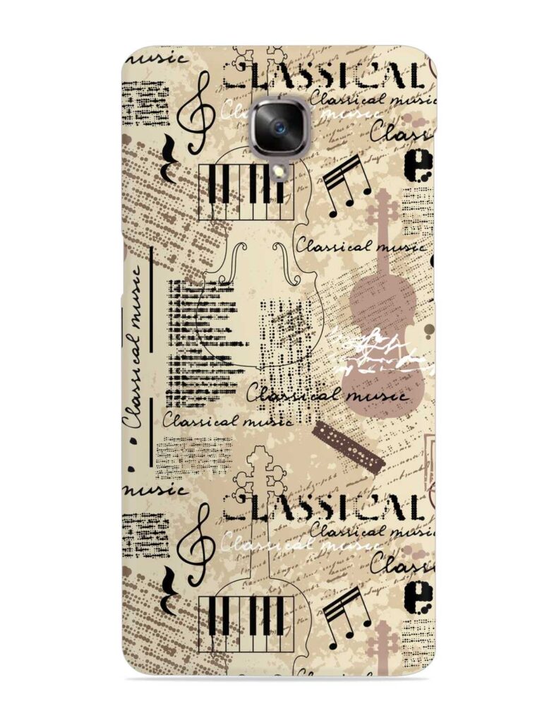 Classical Music Lpattern Snap Case for OnePlus 3T Zapvi