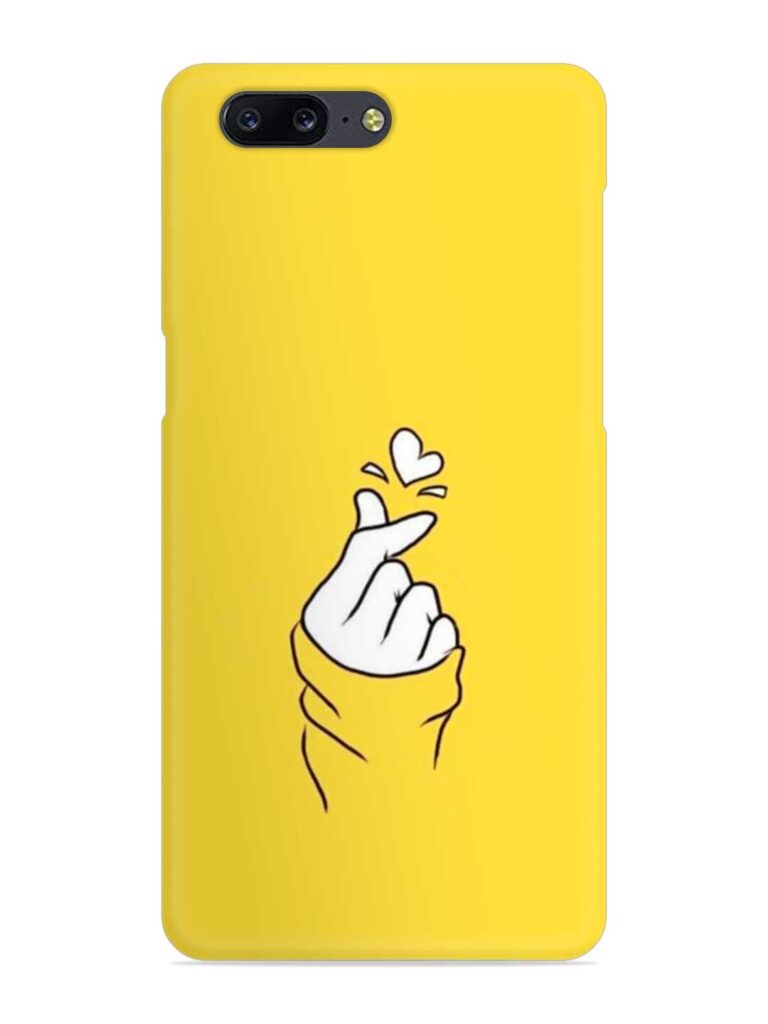 Chutki Love Heart Snap Case for OnePlus 5 Zapvi