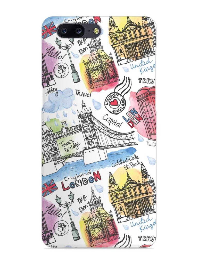 Vector London Landmark Snap Case for OnePlus 5 Zapvi