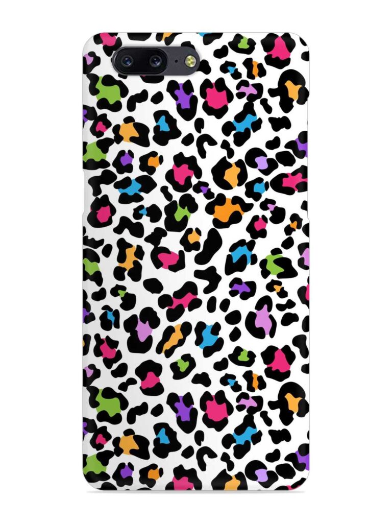 Seamless Leopard Pattern Snap Case for OnePlus 5 Zapvi