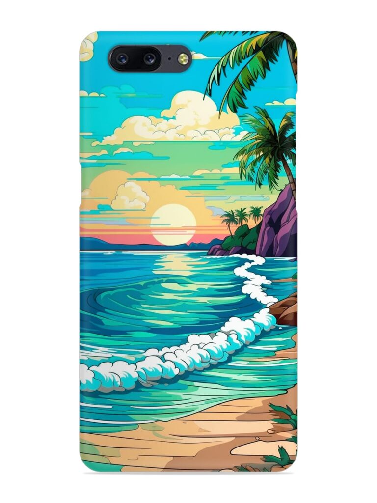 Beatiful Beach View Snap Case for OnePlus 5 Zapvi