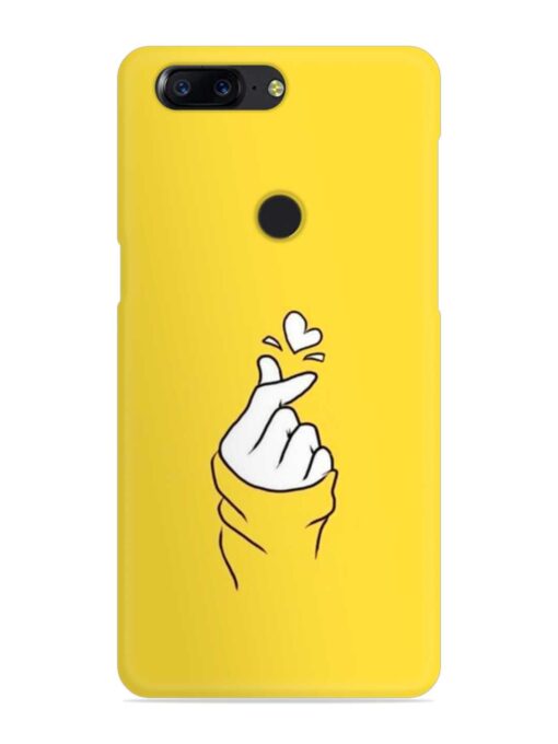 Chutki Love Heart Snap Case for OnePlus 5T Zapvi