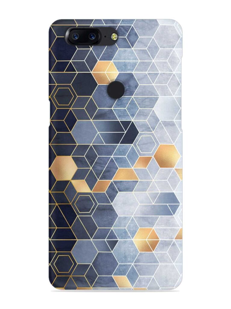 Geometric Abstraction Hexagons Snap Case for OnePlus 5T Zapvi