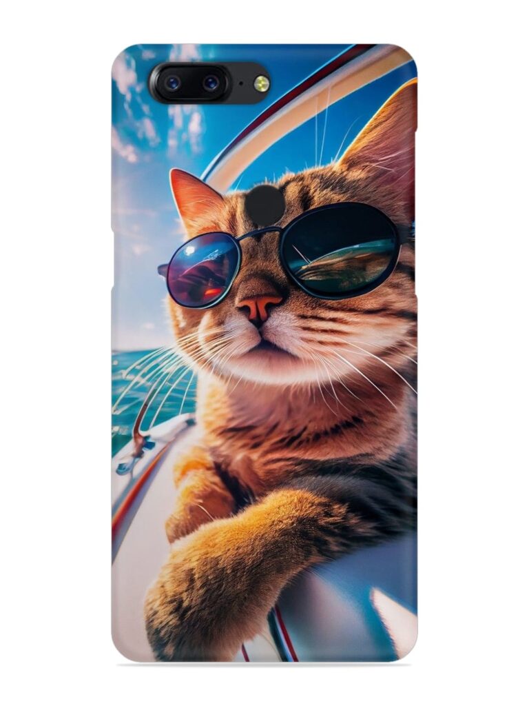 Cat In Style Snap Case for OnePlus 5T Zapvi