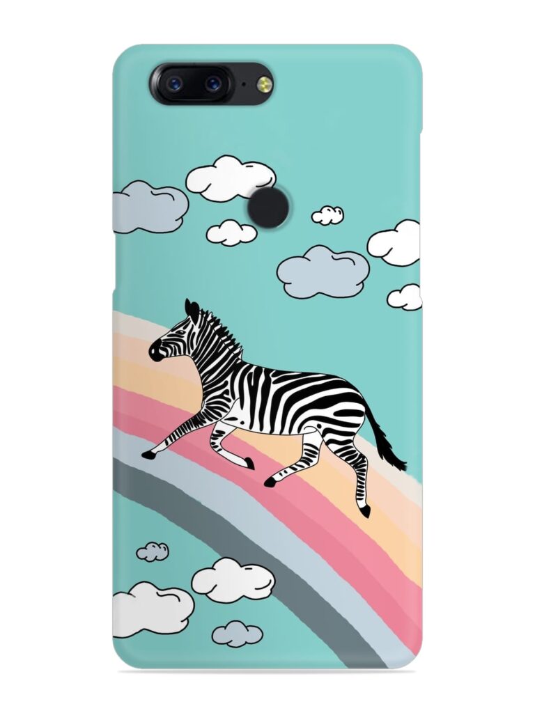 Running Zebra Snap Case for OnePlus 5T Zapvi