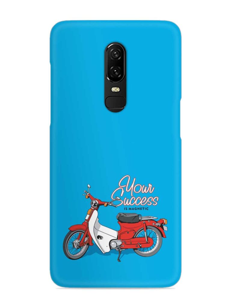 Motorcycles Image Vector Snap Case for OnePlus 6 Zapvi