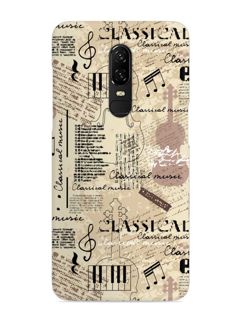Classical Music Lpattern Snap Case for OnePlus 6 Zapvi