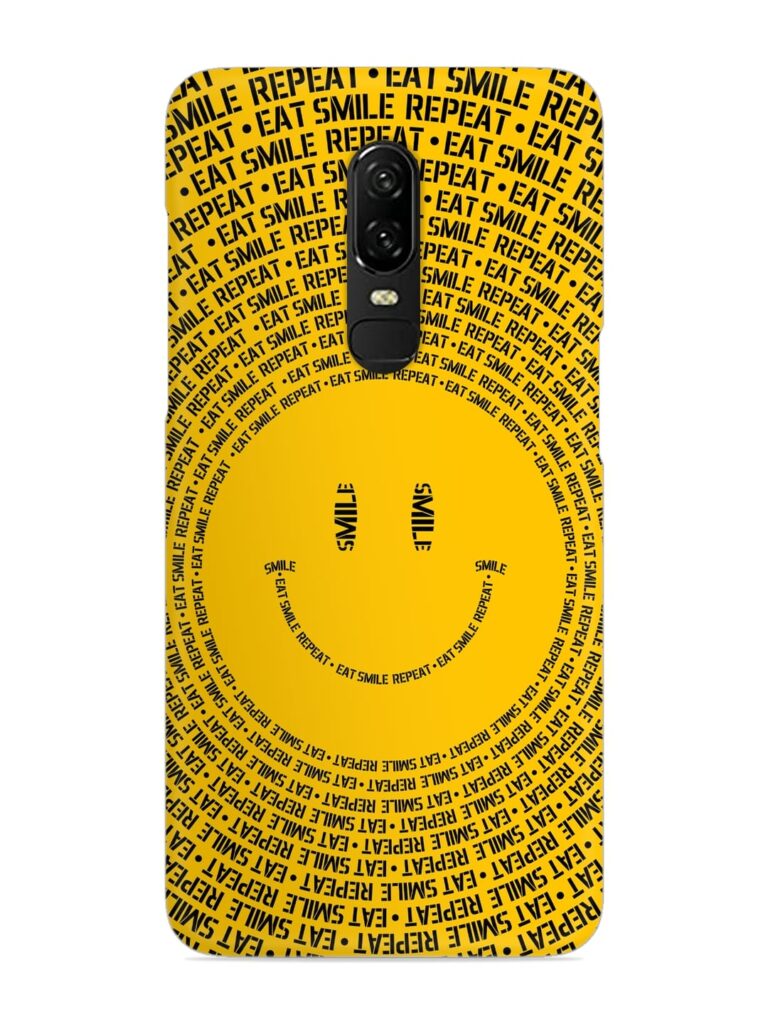 Smiley Snap Case for OnePlus 6 Zapvi