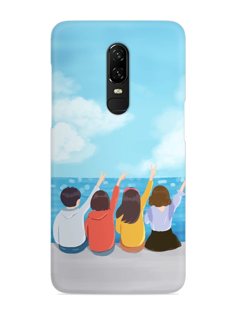 Happy Kids Snap Case for OnePlus 6 Zapvi