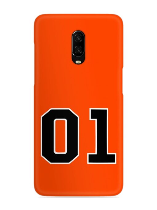 01 Number Snap Case for OnePlus 6T Zapvi