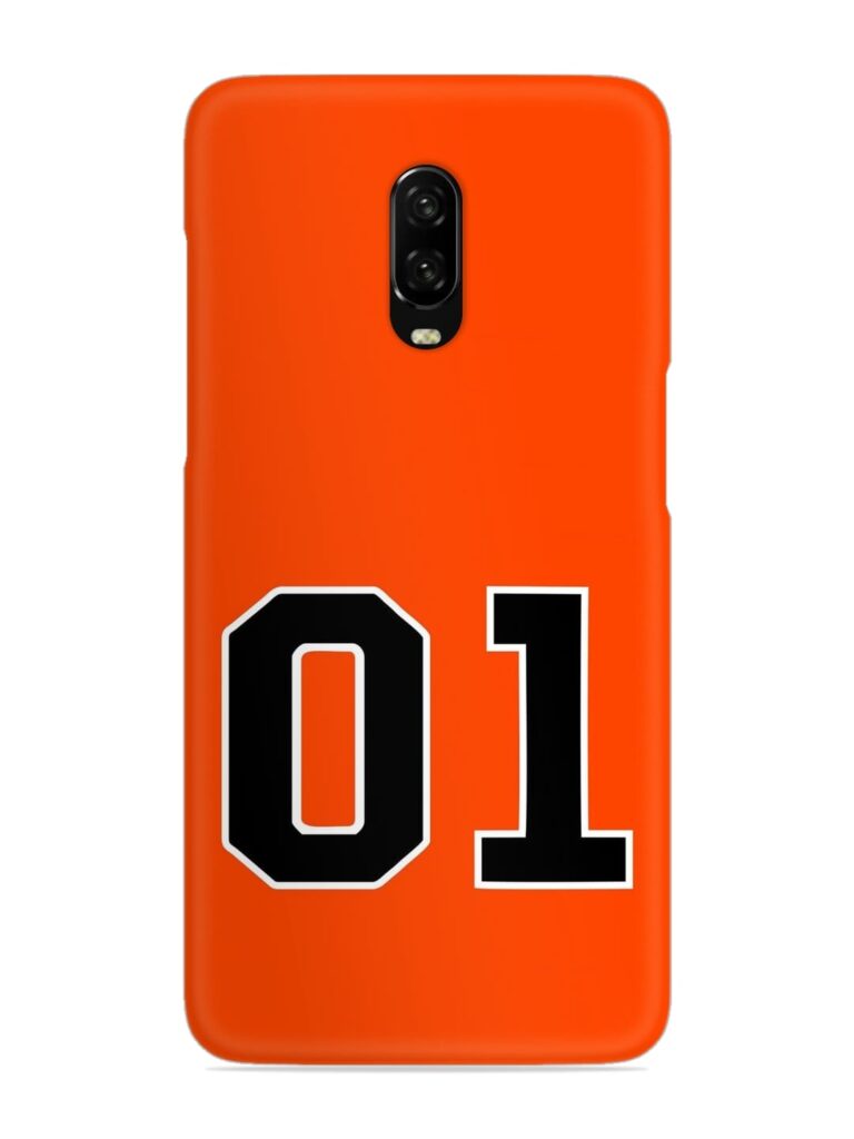01 Number Snap Case for OnePlus 6T Zapvi