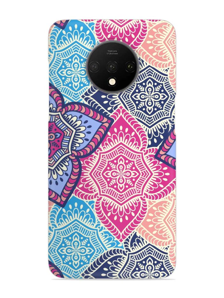 Ethnic Floral Seamless Snap Case for OnePlus 7T Zapvi