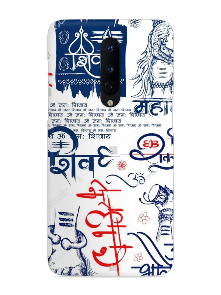 Shiv Bhole Snap Case for OnePlus 8 Zapvi