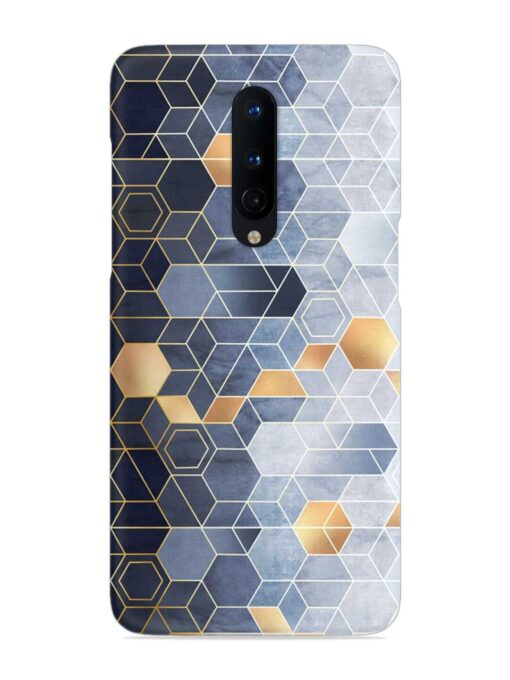 Geometric Abstraction Hexagons Snap Case for OnePlus 8 Zapvi