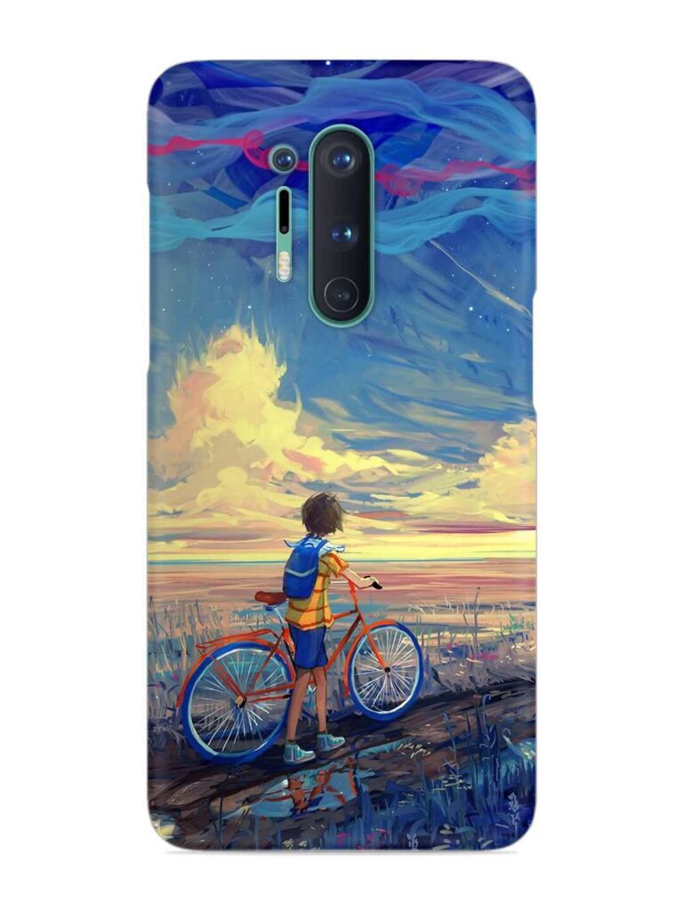 Bicycle Art Snap Case for OnePlus 8 Pro Zapvi