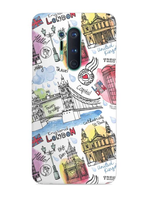 Vector London Landmark Snap Case for OnePlus 8 Pro Zapvi