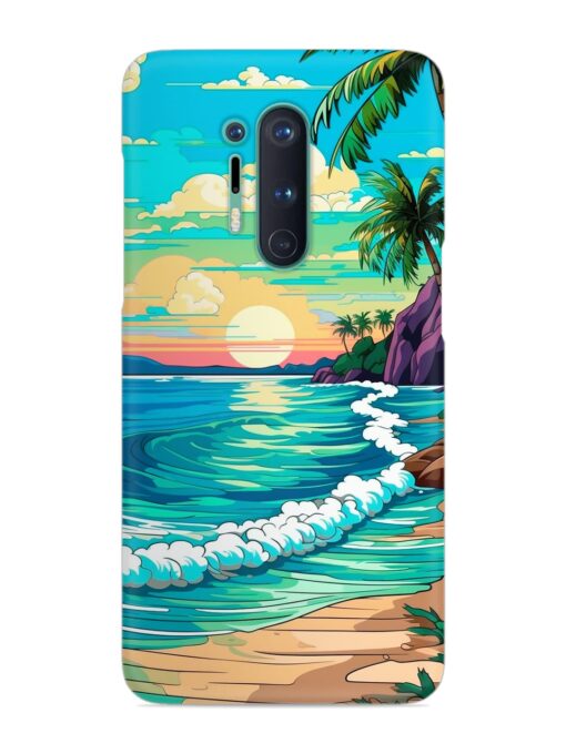 Beatiful Beach View Snap Case for OnePlus 8 Pro Zapvi