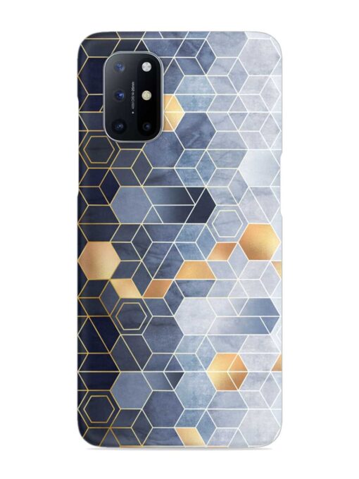 Geometric Abstraction Hexagons Snap Case for OnePlus 8T (5G) Zapvi