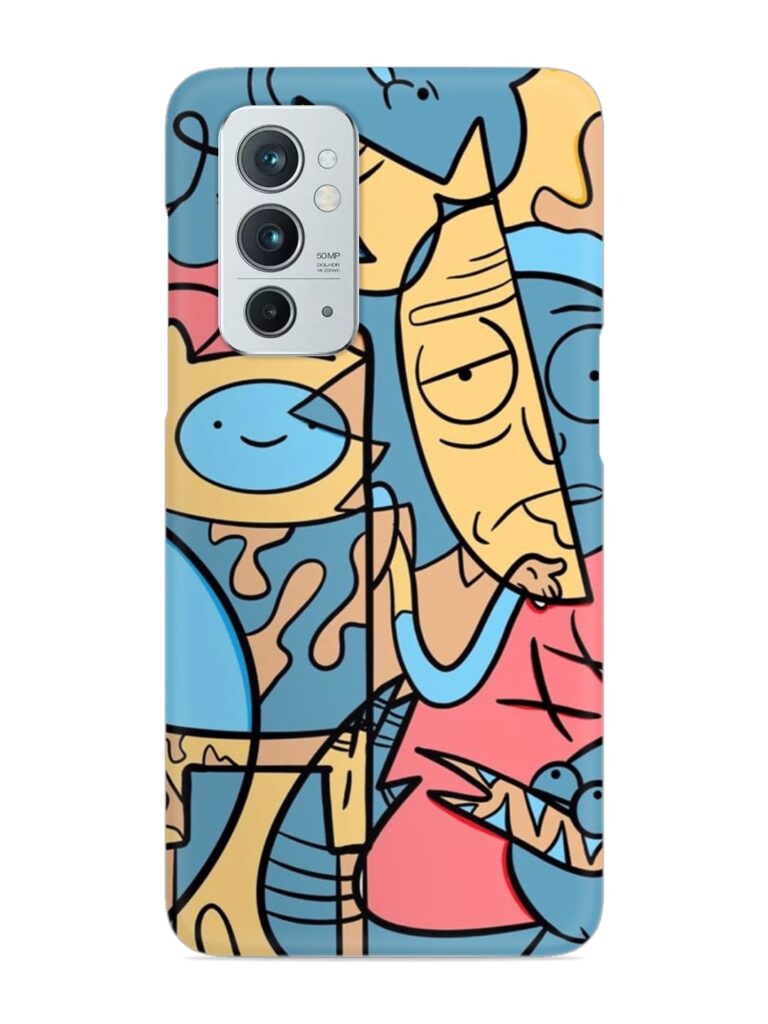 Silly Face Doodle Snap Case for OnePlus 9RT (5G) Zapvi