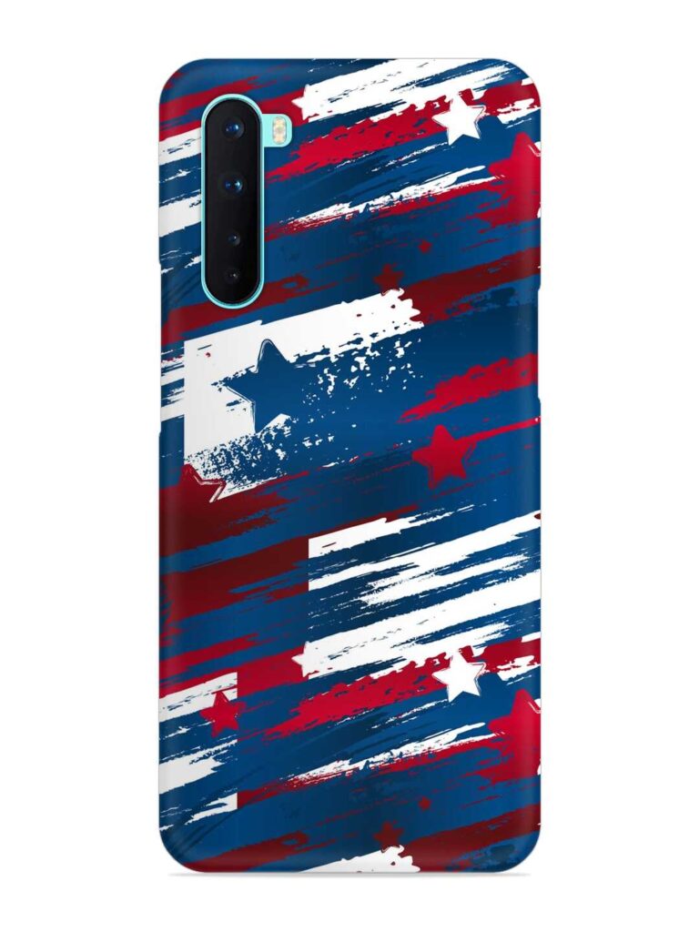 Abstract Seamless Usa Snap Case for OnePlus Nord Zapvi