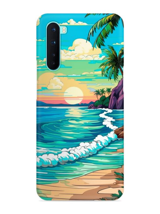 Beatiful Beach View Snap Case for OnePlus Nord Zapvi
