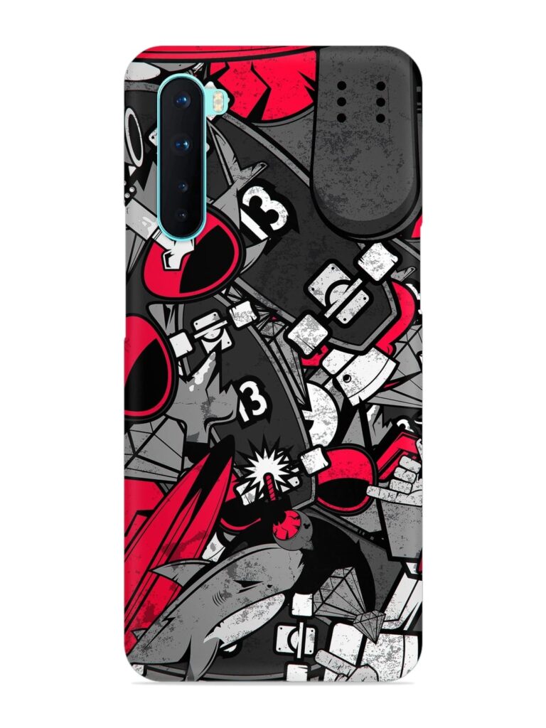 Doodle Textures Snap Case for OnePlus Nord Zapvi