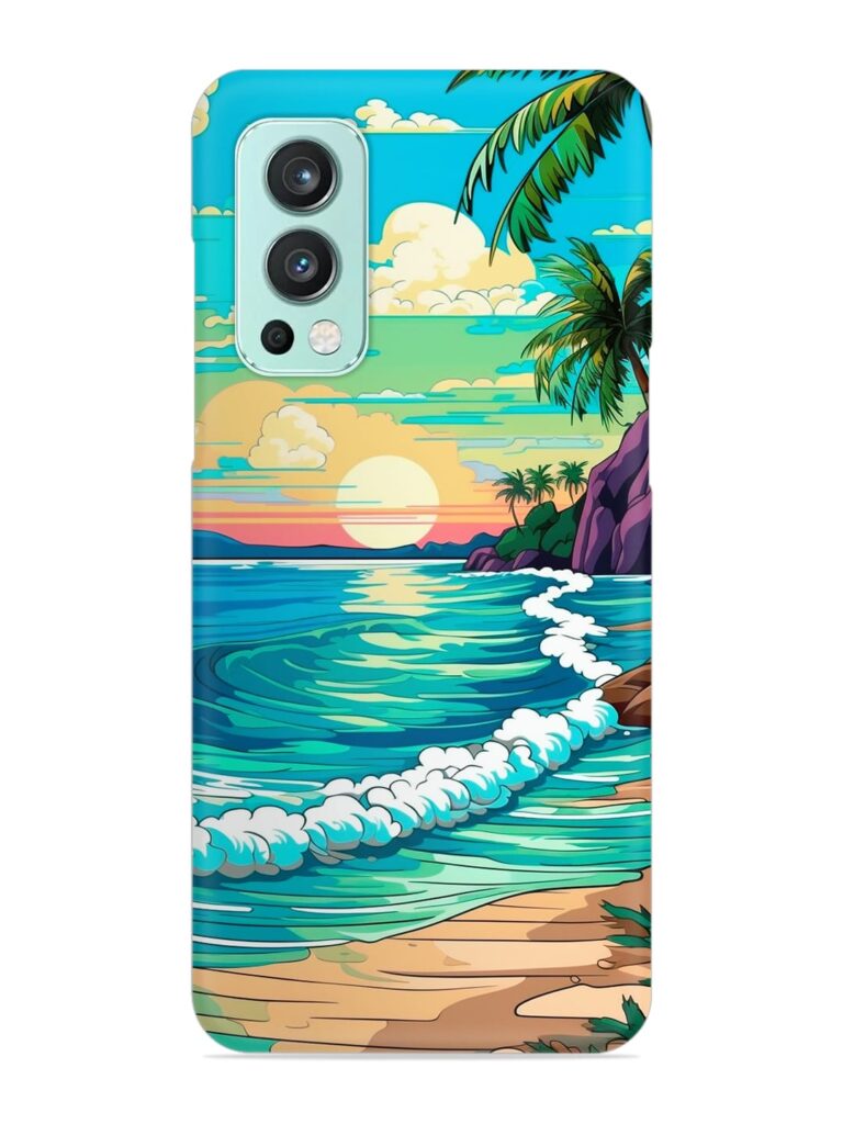 Beatiful Beach View Snap Case for OnePlus Nord 2 (5G) Zapvi