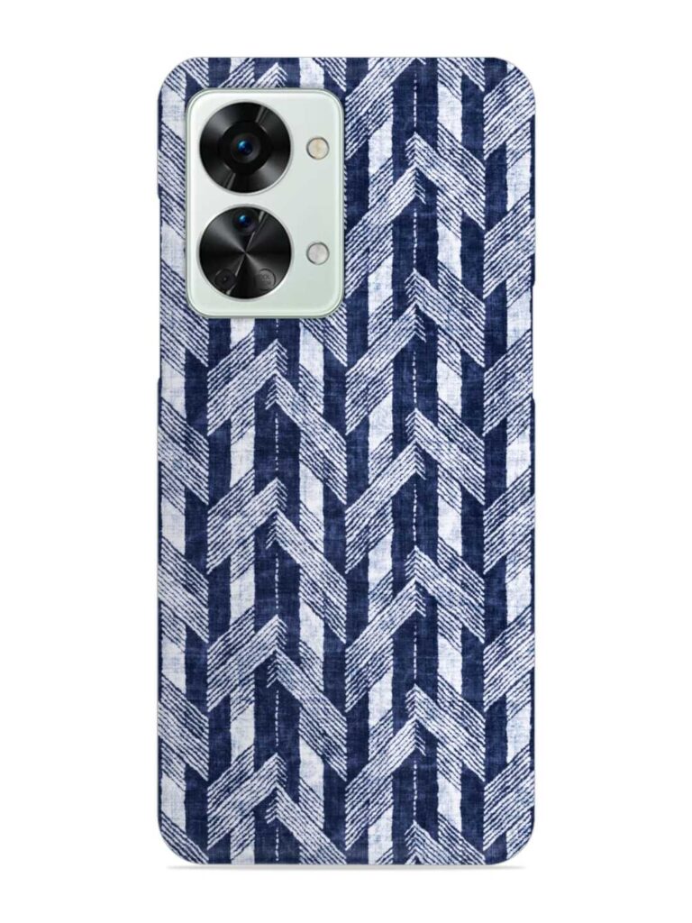 Abstract Herringbone Motif Snap Case for OnePlus Nord 2T (5G) Zapvi
