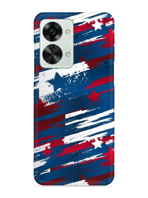 Abstract Seamless Usa Snap Case for OnePlus Nord 2T (5G) Zapvi